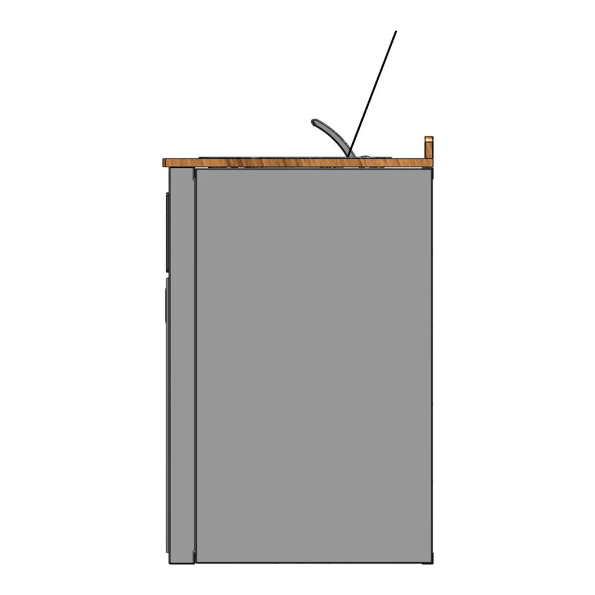 RB Components 24in Galley - Isotherm 85 Fridge Base Cabinet - Image 6