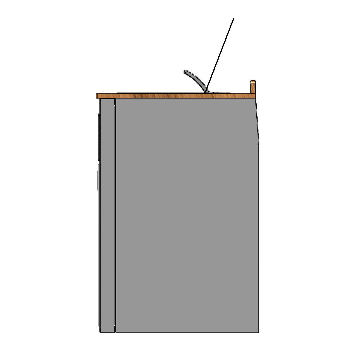 RB Components 24in Galley - Isotherm 85 Fridge Base Cabinet - Image 7