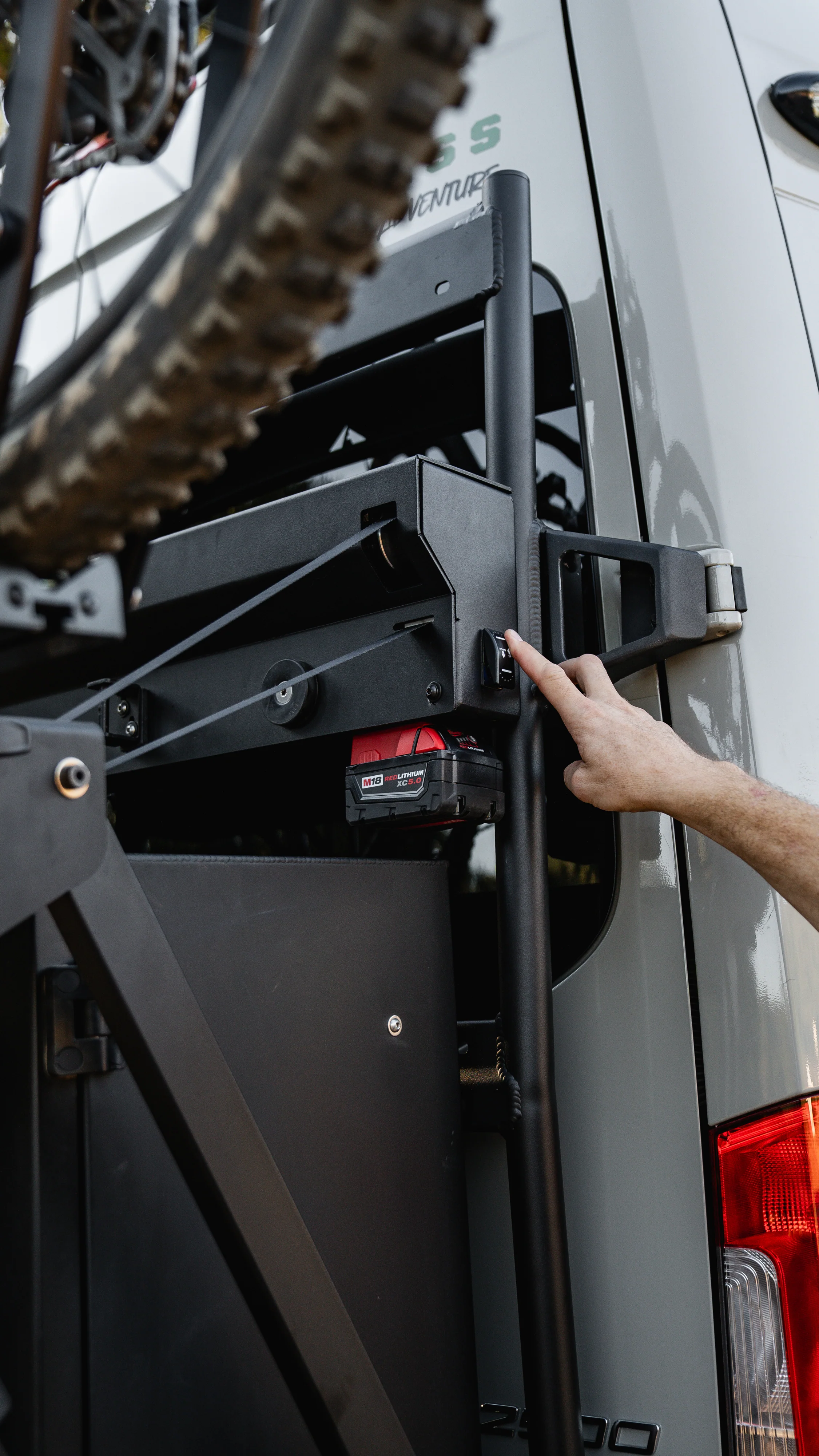 Aluminess 2019+ Mercedes Sprinter PowerLift Bike Rack - Image 8