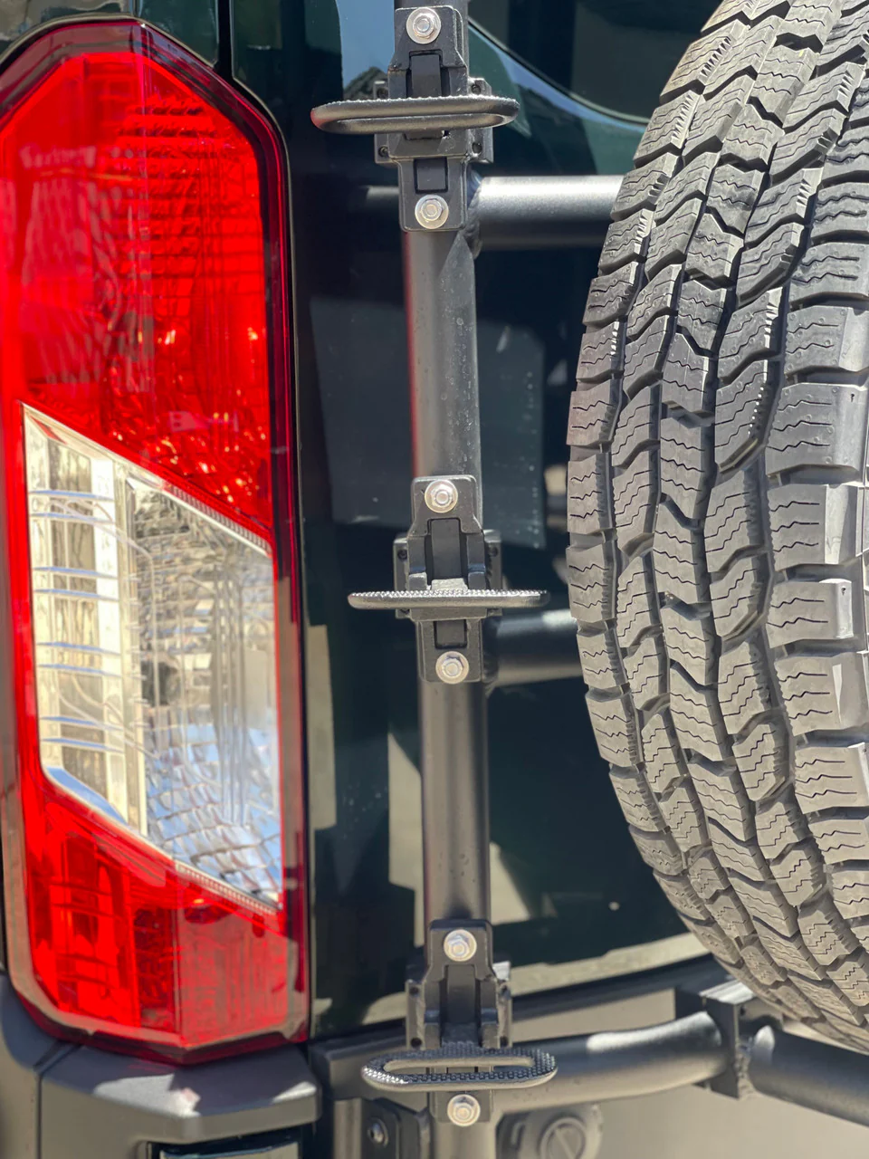 Aluminess 2015+ Ford Transit Rear Door Ladder - Image 4