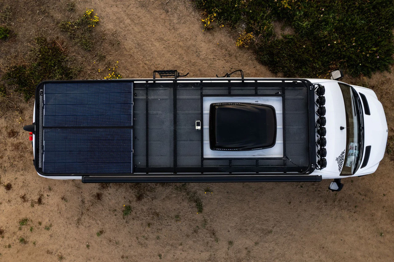 Aluminess 2007+ Mercedes Sprinter 170"/170" EXT Weekender Roof Rack (High Roof) - Image 9