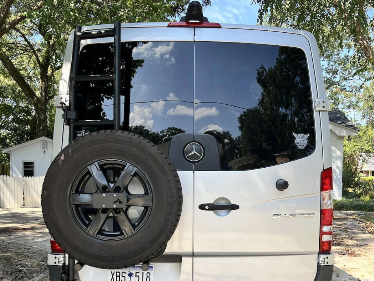 Aluminess 2019+ Mercedes Sprinter Rear Door Ladder (144"/170" High-Roof) - Image 10