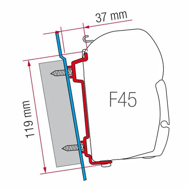 Fiamma F45S RV Awning Adapter for Ford Transit - Image 5