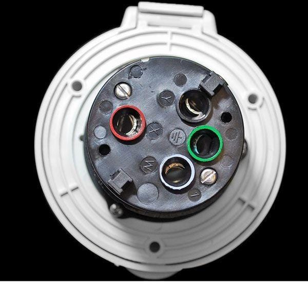 Marinco Power Inlet (50A, Round, White) - Image 4