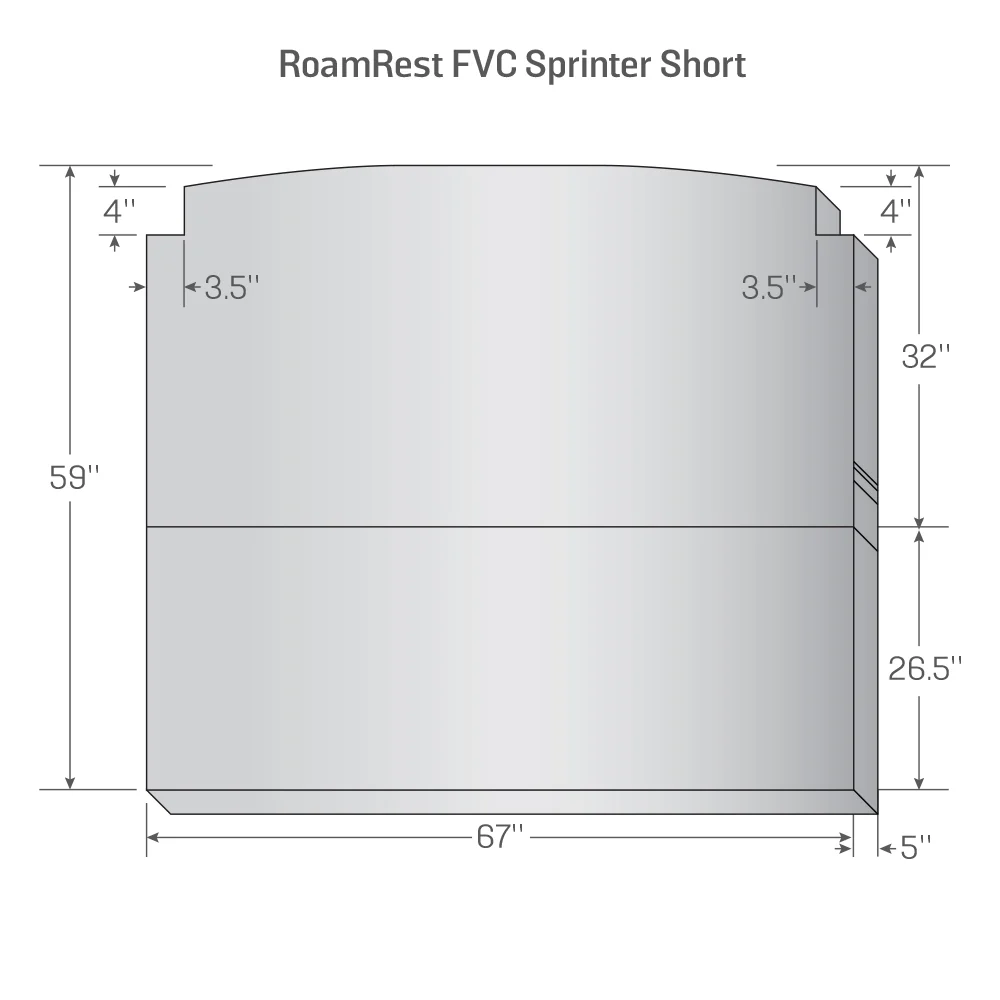 RoamRest Flatline Van Co. Foldable Van Mattress – Compatible Replacement - Image 12